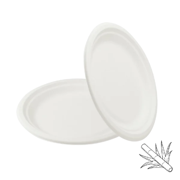 Cukornád tányér 22.5 cm Cukornád tányér 17.5 cm Cukornád tányér 26 cm