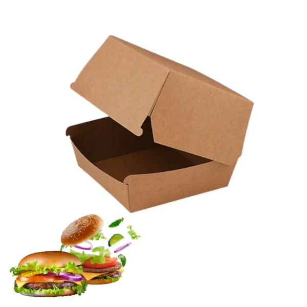 Hamburger doboz ragasztott 11.5 x 11.5 x 9 cm