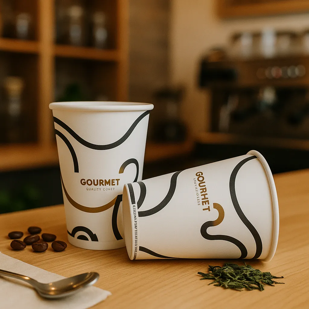 7 oz 180 ml Mintás Papírpohár - 100 db | 1,5 dl 5 kávéspohár