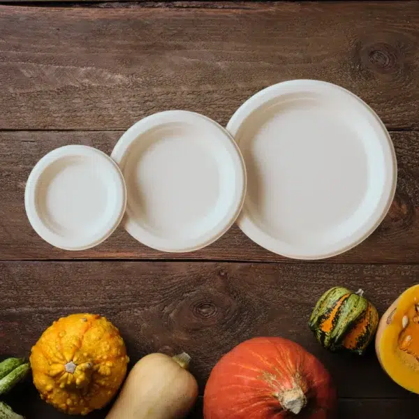 Cukornád tányér 22.5 cm Cukornád tányér 17.5 cm Cukornád tányér 26 cm