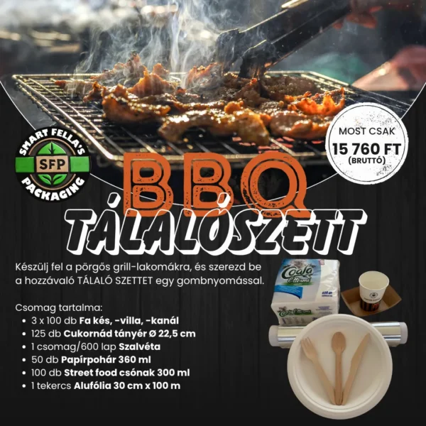 BBQ Tálalószett popup