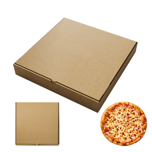 Barna pizzadoboz 32 cm