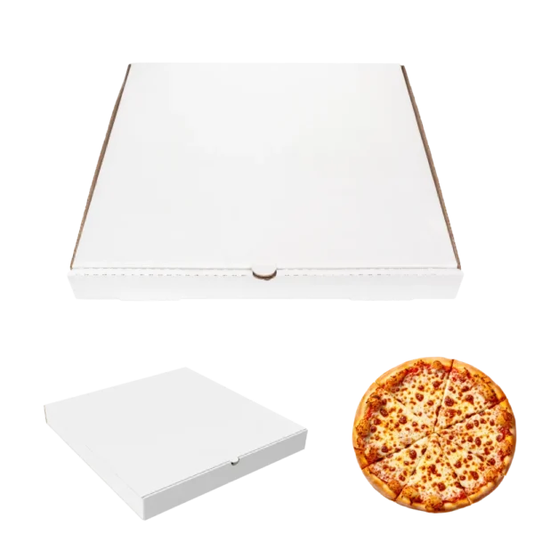 Fehér pizzadoboz 32 cm
