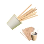 Fa keverőpálca 11 cm – 1000 db | Környezetbarát keverőpálca kávéhoz és teához 3 Fa keverőpálca 11 cm