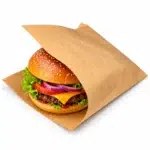 Hamburger Papírtasak 17 x 17 cm KRAFT – 500 db | Burgerhez, Pitához és Street Food csomagoláshoz 4 hamburger papírtasak