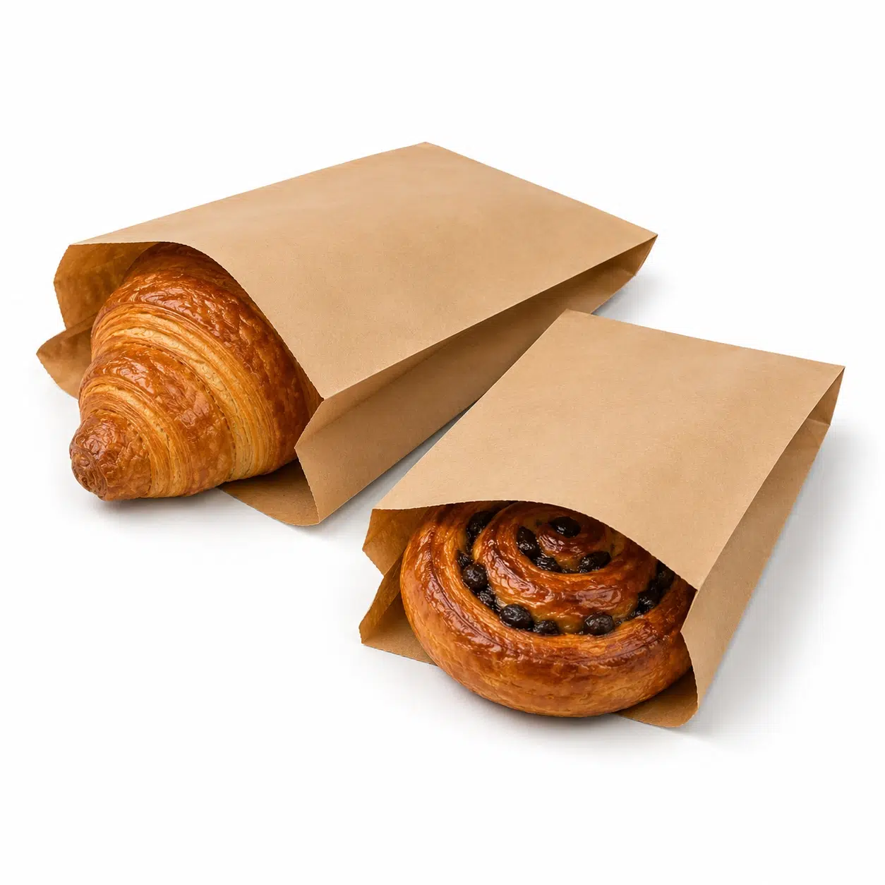 Papírtasak 1kg 14 x 25 cm KRAFT – 1500 db | Papírzacskó Péksüteményekhez és Szendvicsekhez 1 papírtasak 1kg